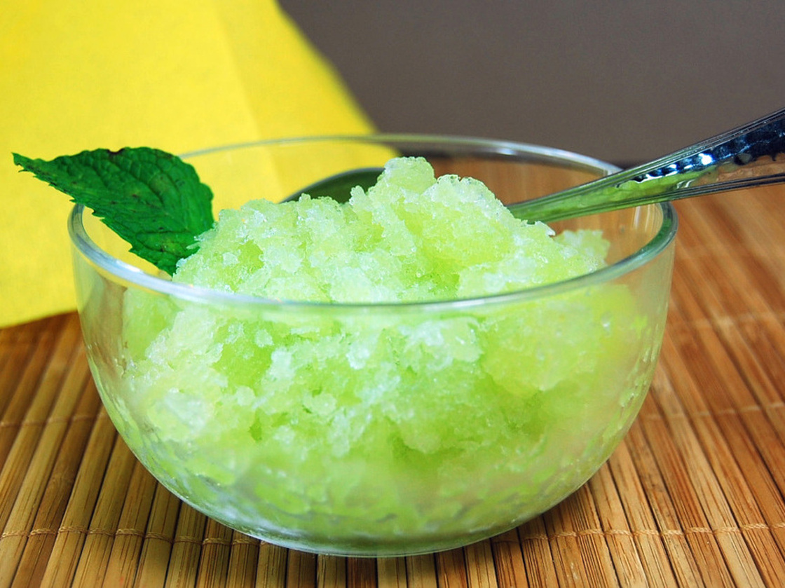 Honeydew Granita With Midori