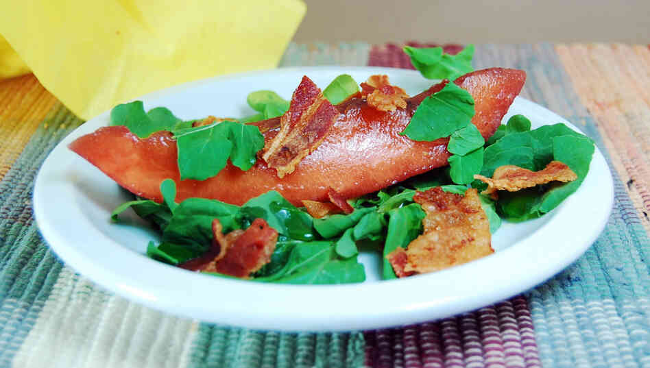 Charentais With Port And Bacon Charentais With Port And Bacon