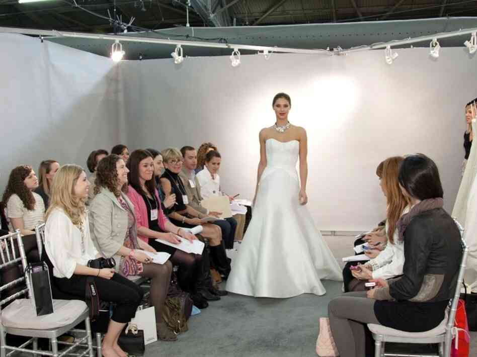 A fashion show at New York International Bridal Week.