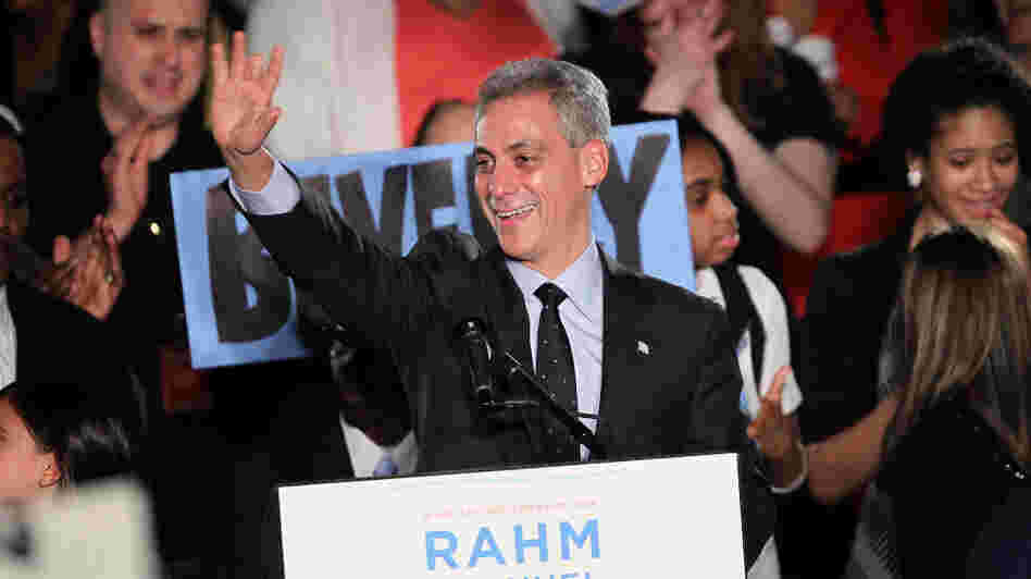 Rahm Emanuel celebrated with supporters at the Journeymen Plumbers' Union Local 130 Hall after winning the mayoral election in February. Now, Emanuel is in a test of wills with unions over closing the city's massive budget gap. Rahm Emanuel celebrated with supporters at the Journeymen Plumbers' Union Local 130 Hall after winning the mayoral election in February. Now, Emanuel is in a test of wills with unions over closing the city's massive budget gap.