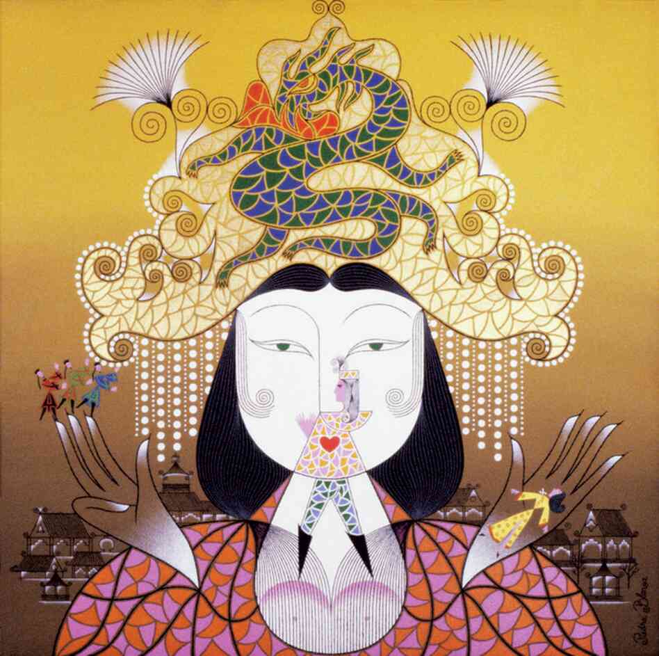 Steinweiss' "Turandot by Giacomo Puccini," from the Homage to Music series. Acrylic on canvas, 30 x 30 in., 1981. 