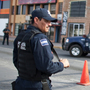 Mexican federal police man a checkpoint in downtown Juarez, Mexico, on July 13. Despite being hard hit by drug violence, Mexican border cities remain attractive to foreign businesses seeking cheap labor and easy access to the U.S. Mexican federal police man a checkpoint in downtown Juarez, Mexico, on July 13. Despite being hard hit by drug violence, Mexican border cities remain attractive to foreign businesses seeking cheap labor and easy access to the U.S.