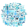 125 Swimming Pools. Satellite collections from Google Earth.