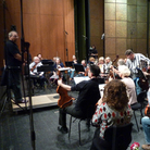 Conductor Roberto Paternostro leads a rehearsal with the Israel Chamber Orchestra on July 25, 2011 at the Bayreuth Festival in Germany.