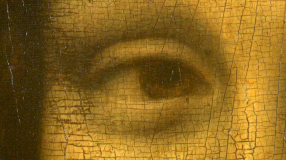 The right eye of Leonardo da Vinci's "Mona Lisa."  On Aug. 21, 1911, the then-little-known painting was stolen from the wall of the Louvre in Paris. And a legend was born.