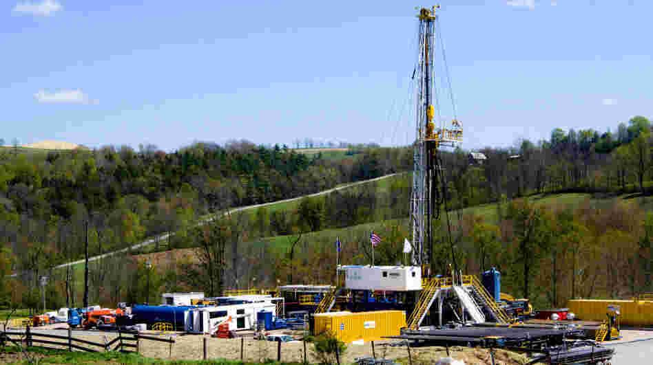A natural gas drilling rig, near Burlington, Pa. So vast is the wealth of natural gas locked into dense rock deep beneath Pennsylvania, New York, West Virginia and Ohio that some geologists estimate it's enough to supply the entire East Coast for 50 years. A natural gas drilling rig, near Burlington, Pa. So vast is the wealth of natural gas locked into dense rock deep beneath Pennsylvania, New York, West Virginia and Ohio that some geologists estimate it's enough to supply the entire East Coast for 50 years.