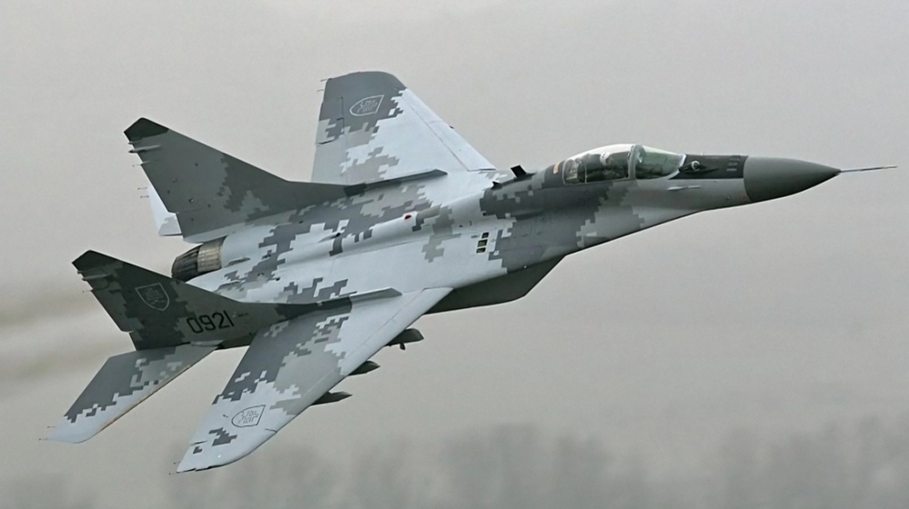 The Slovakian Mig 29 wears HyperStealth's Digital Thunder pattern.