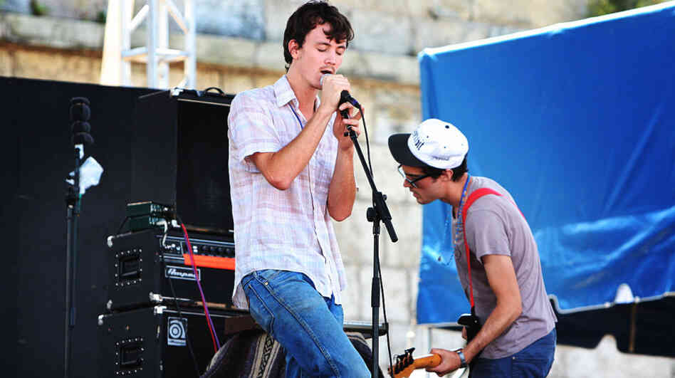 The Felice Brothers performs at the 2011 Newport Folk Festival.