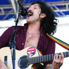Eugene Hutz of Gogol Bordello performs at the 2011 Newport Folk Festival. Eugene Hutz of Gogol Bordello performs at the 2011 Newport Folk Festival.