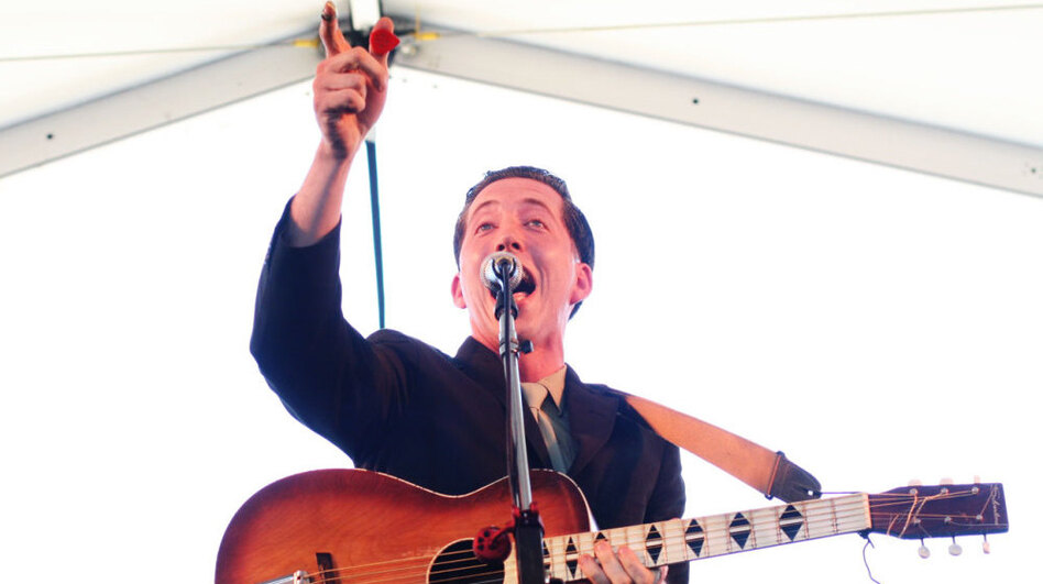 Pokey LaFarge performs at the 2011 Newport Folk Festival.