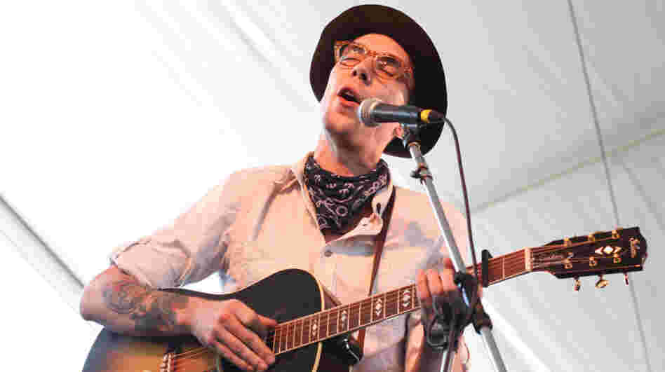 Justin Townes Earle performs at the 2011 Newport Folk Festival.