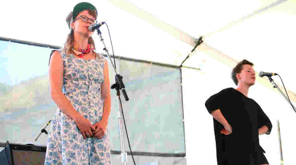 Mountain Man performs at the 2011 Newport Folk Festival.