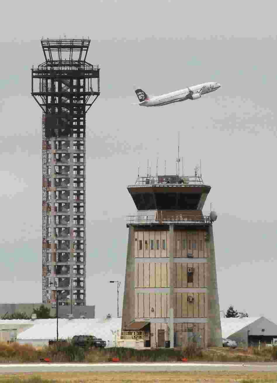 Construction crews at a new air traffic control tower at Oakland International Airport were told on July 19 to stop working after the U.S. House refused to reauthorize routine funding of the Federal Aviation Administration.