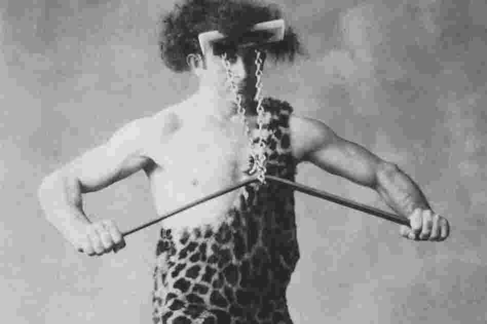 Known as "The Mighty Atom," Joseph L. Greenstein could bite a nail in half, lift a 470-pound weight with his teeth and bend an iron bar with the resistance of his hair.