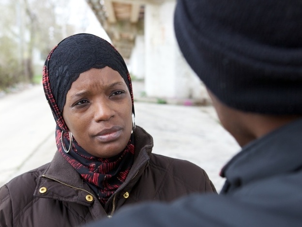 Ameena Matthews, a violence interrupter with the Chicago organization CeaseFire, mediates disputes to prevent gang violence from escalating.