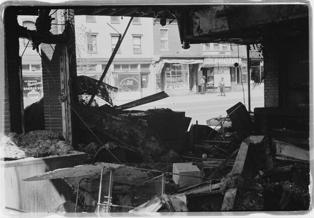 In Hard Revolution, Derek Strange lives through the riots that swept D.C. following the assassination of Martin Luther King Jr. The riots, which took place over five days in 1968 following King's death, destroyed entire blocks of the city.
