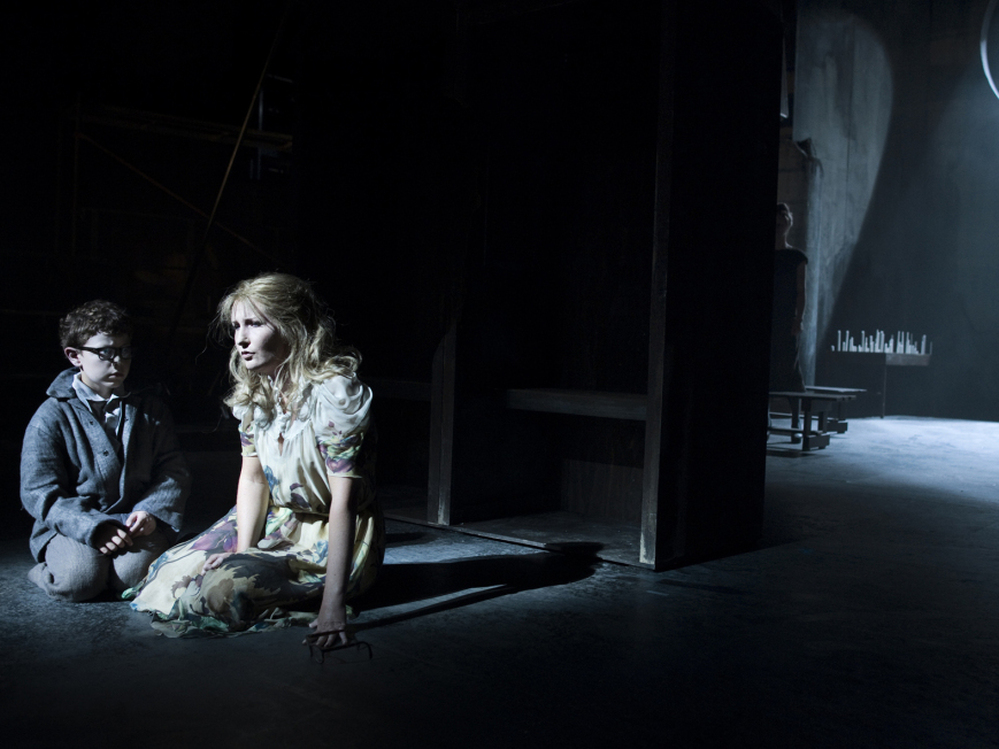 Carl Philip Levin as Gene and Ylva Kihlberg as the title character in 'Selma Jezkova' at the Lincoln Center Festival, July 2011.