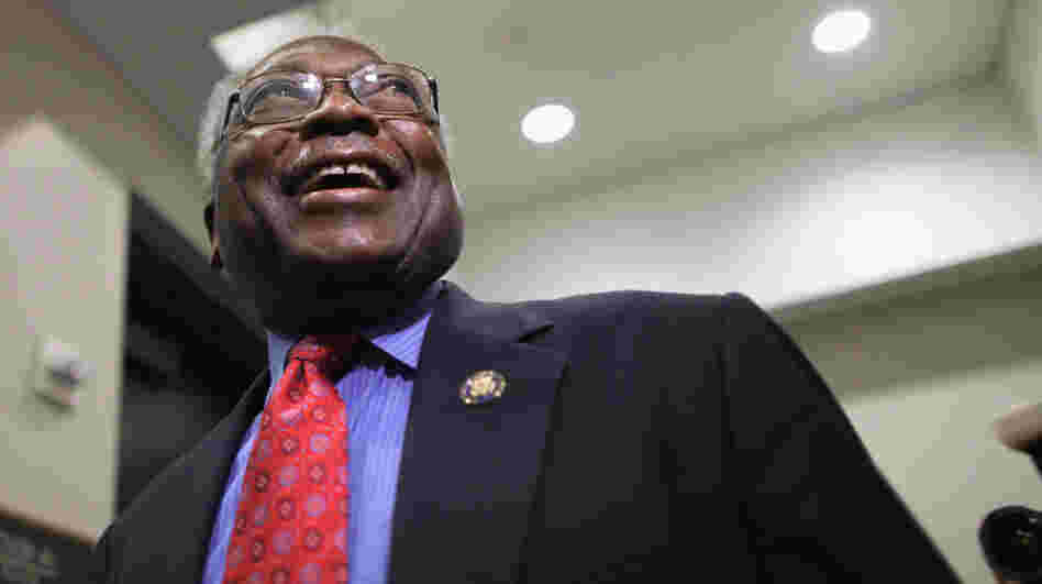 House Minority Assistant Leader James Clyburn (D-SC) heads into a meeting with House Democrats and Vice President Joe Biden at the U.S. Capitol August 1, 2011 in Washington, DC.