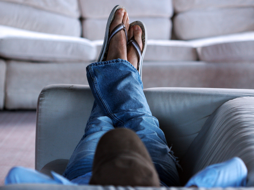 Even 15 minutes off the couch would help.