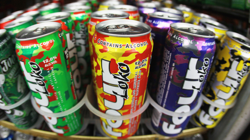 Cans of fruit-flavored Four Loko in the liquor department of a convenience store in Miami in 2010.