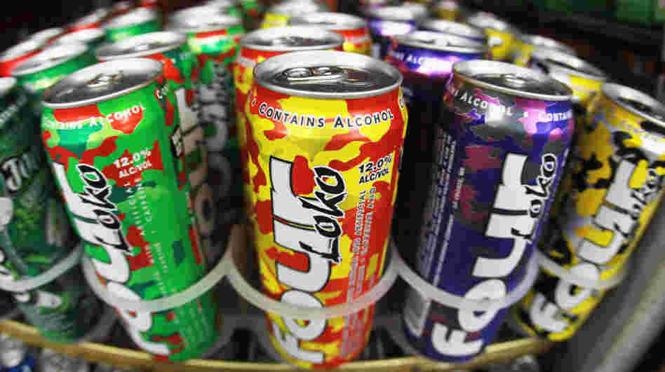 Cans of fruit-flavored Four Loko in the liquor department of a convenience store in Miami in 2010.
