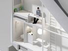 Inside the Keret house. Inside the Keret house.