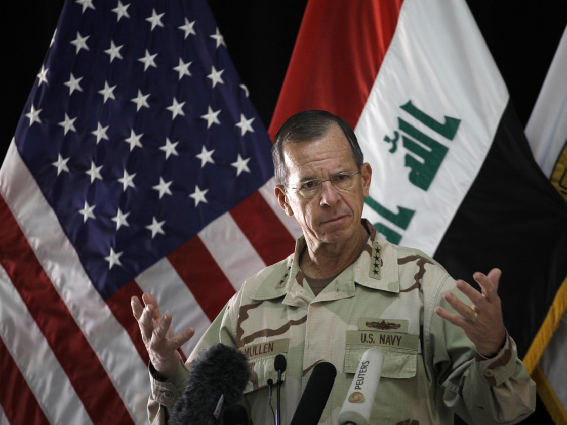 Asked about the looming budget cuts at the Defense Department, Adm. Mike Mullen, outgoing chairman of the Joint Chiefs of Staff, said in Baghdad on Tuesday that everything was on the table.