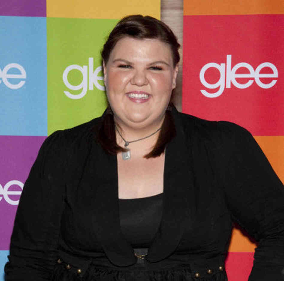 Actress Ashley Fink arrives at a Glee screening in Hollywood, Calif. Fink previously starred in ABC Family's Huge and the film Fat Girls.