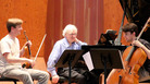 Violinist David McCarroll, pianist Richard Goode and cellist Andrew Janss rehearse Brahms at the 2011 Marlboro Festival in Vermont. Violinist David McCarroll, pianist Richard Goode and cellist Andrew Janss rehearse Brahms at the 2011 Marlboro Festival in Vermont.