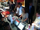 President Obama took some White House staffers to lunch at a nearby eatery. President Obama took some White House staffers to lunch at a nearby eatery.