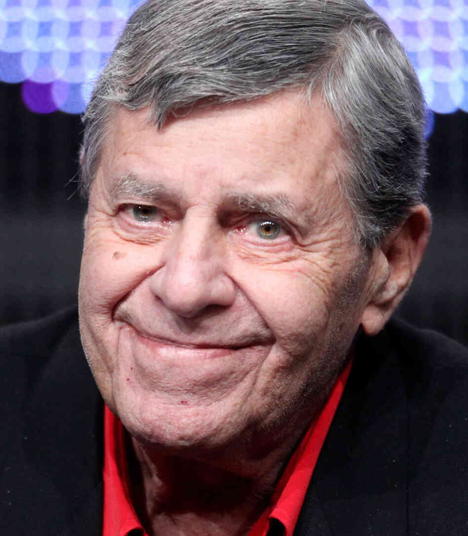 Jerry Lewis speaks during "The Method to the Madness of Jerry Lewis" panel at Television Critics Association Tour in Beverly Hills. Jerry Lewis speaks during "The Method to the Madness of Jerry Lewis" panel at Television Critics Association Tour in Beverly Hills.