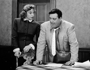 Jackie Gleason (right) played Ralph Kramden — a bumbling but loveable overweight husband — in the 1950s sitcom The Honeymooners. Audrey Meadows co-starred as his wife, Alice. Jackie Gleason (right) played Ralph Kramden — a bumbling but loveable overweight husband — in the 1950s sitcom The Honeymooners. Audrey Meadows co-starred as his wife, Alice.