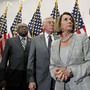 Democratic Leader Nancy Pelosi and House Minority Whip Steny Hoyer (second from left) will have to choose colleagues for the debt committee. Reps. James Clyburn (left) and Chris Van Hollen (right) have been mentioned as candidates. Democratic Leader Nancy Pelosi and House Minority Whip Steny Hoyer (second from left) will have to choose colleagues for the debt committee. Reps. James Clyburn (left) and Chris Van Hollen (right) have been mentioned as candidates.