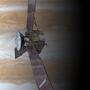 The Juno spacecraft, seen above Jupiter in this artist's rendering. Juno's primary mission is to improve our understanding of Jupiter's formation and evolution. The Juno spacecraft, seen above Jupiter in this artist's rendering. Juno's primary mission is to improve our understanding of Jupiter's formation and evolution.