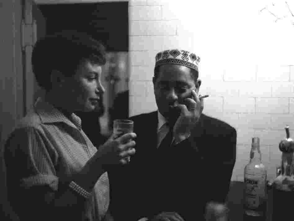 Barbara Carroll with Dizzy Gillespie, c. 1957.