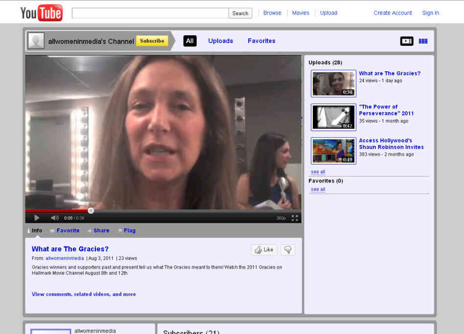 Julie McCarthy in Gracies promo clip. Julie McCarthy in Gracies promo clip.