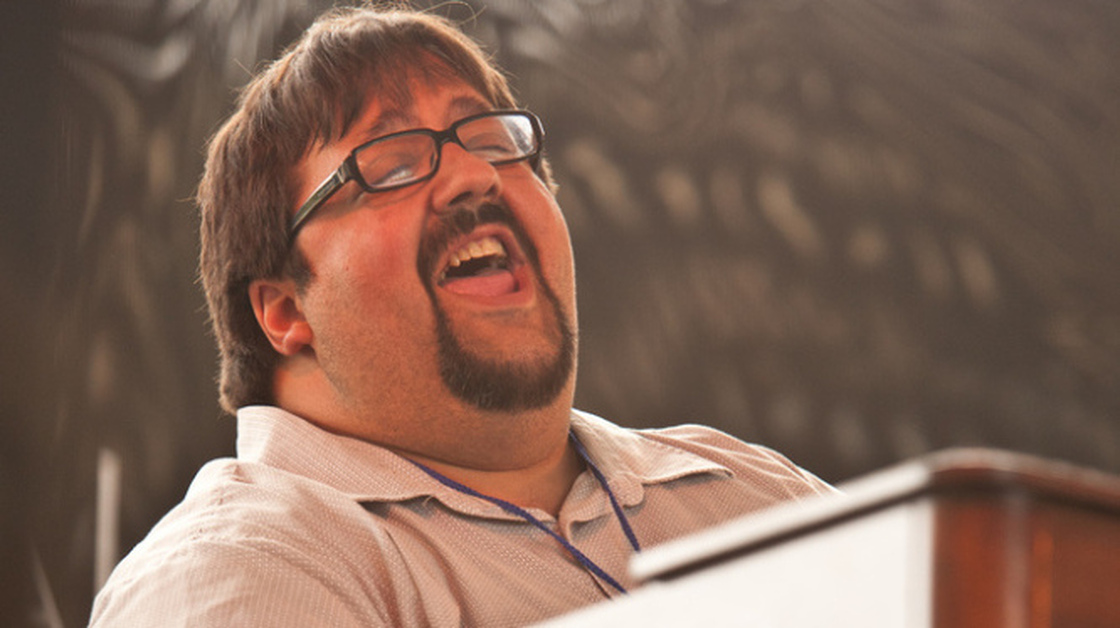 Joey DeFrancesco performs with his trio on the Harbor Stage during the Newport Jazz Festival.