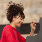Hiromi performs on the Fort Stage during the Newport Jazz Festival. Hiromi performs on the Fort Stage during the Newport Jazz Festival.