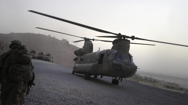 The 30 American service members who died on Saturday were aboard a Chinook helicopter like this one when it was hit by a rocket-propelled grenade.
