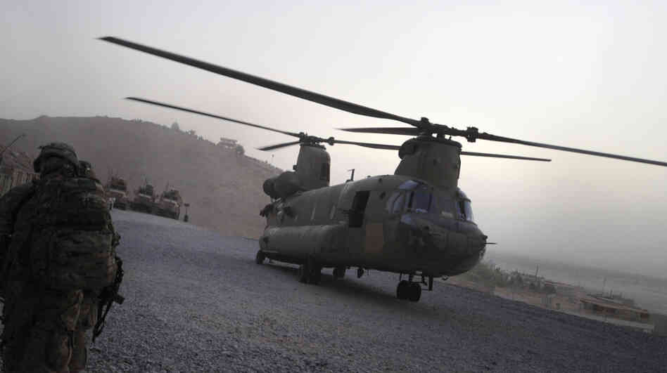 The 30 American service members who died on Saturday were aboard a Chinook helicopter like this one when it was hit by a rocket-propelled grenade.