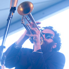 Avishai Cohen performs with his trio, Triveni, on the Harbor Stage during the Newport Jazz Festival. Avishai Cohen performs with his trio, Triveni, on the Harbor Stage during the Newport Jazz Festival.