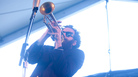 Avishai Cohen performs with his trio, Triveni, on the Harbor Stage during the Newport Jazz Festival. Avishai Cohen performs with his trio, Triveni, on the Harbor Stage during the Newport Jazz Festival.