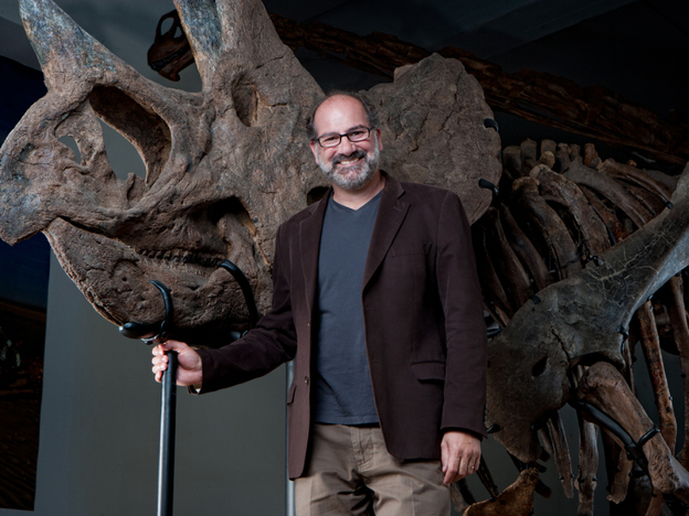 Curator Luis Chiappe hopes the Dinosaur Hall will inspire future generations of paleontologists.