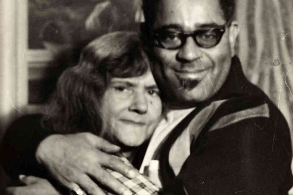 Dizzy Gillespie with Gertrude Abercrombie on his birthday, 1964 