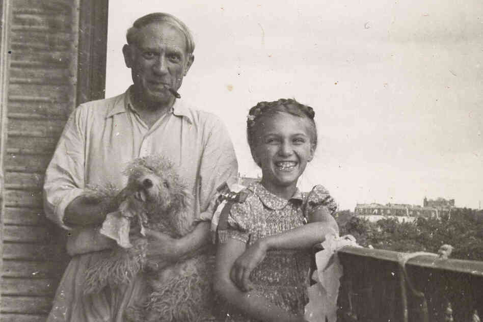 Pablo Picasso and daughter Maya Picasso, circa 1944 