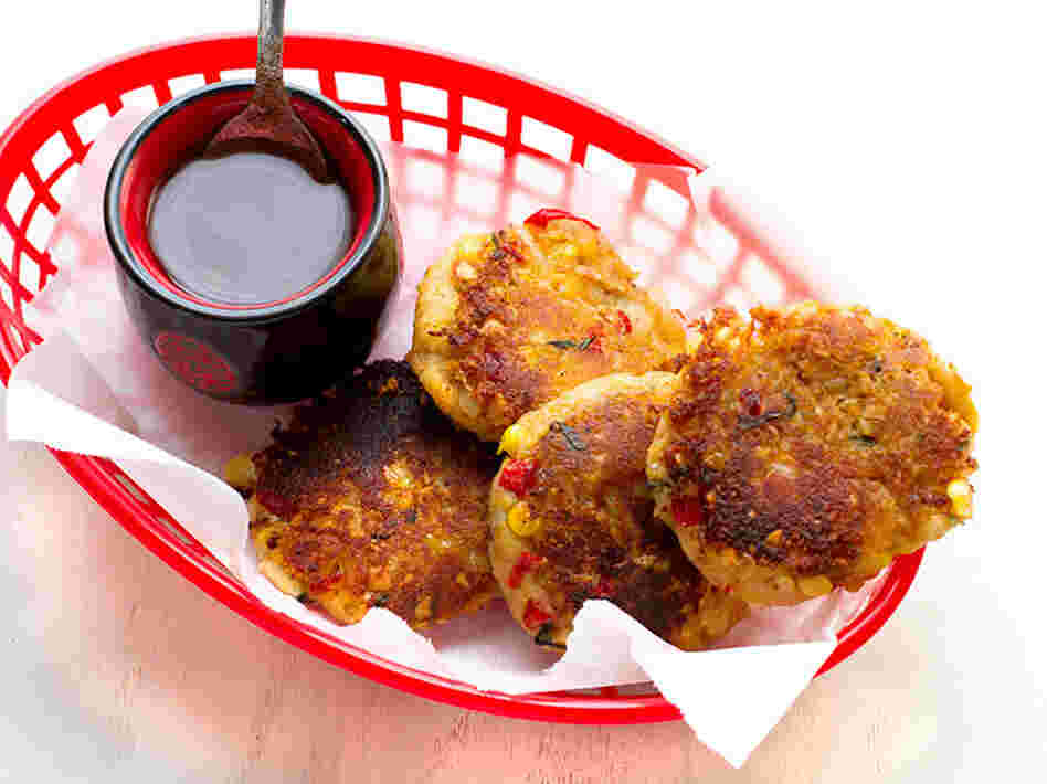 Peanut Tikkis With Tamarind-Date Chutney
