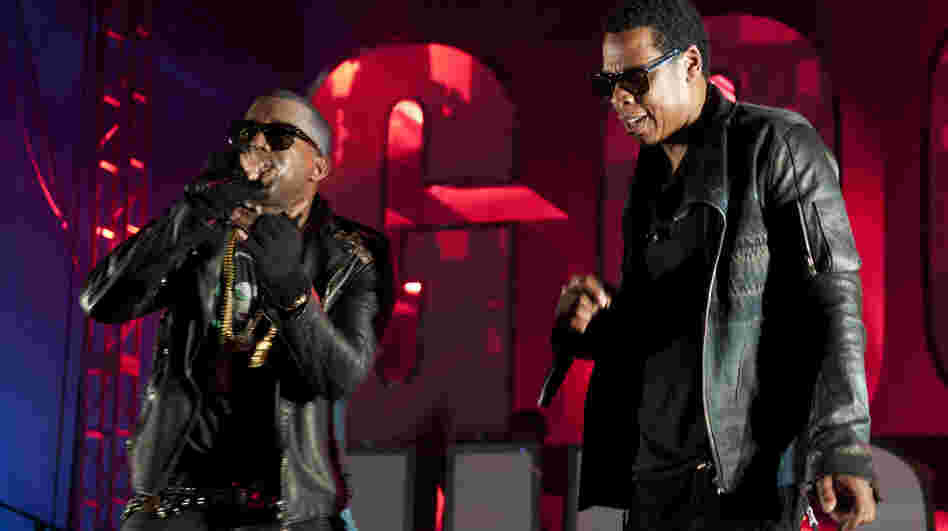 Kanye West and Jay-Z's highly anticipated collaboration made its debut Monday on iTunes.