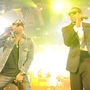 Kanye West and Jay-Z perform onstage at The Cosmopolitan Grand Opening and New Year's Eve Celebration on December 31, 2010 in Las Vegas, Nevada. Kanye West and Jay-Z perform onstage at The Cosmopolitan Grand Opening and New Year's Eve Celebration on December 31, 2010 in Las Vegas, Nevada.