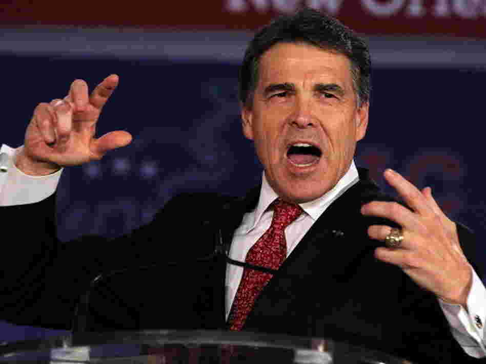 Texas governor Rick Perry speaks on June 18, 2011 in New Orleans, Louisiana. Texas governor Rick Perry speaks on June 18, 2011 in New Orleans, Louisiana.