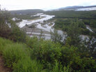 The Tanana River, pictured from the side of the Alaska Highway. The Tanana River, pictured from the side of the Alaska Highway.